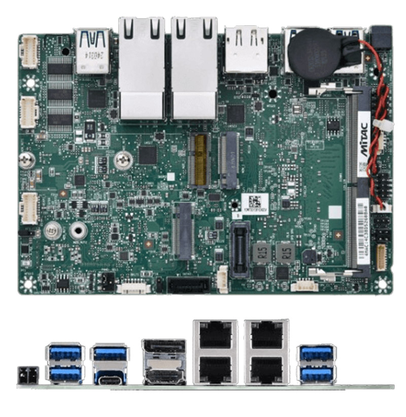 Mitac PD10MTS-<b>125U</b> 3.5-SBC (Intel Core Ultra 7 155U, 4x i226-LM LAN, 8-26VDC) <b>[FANLESS]</b>