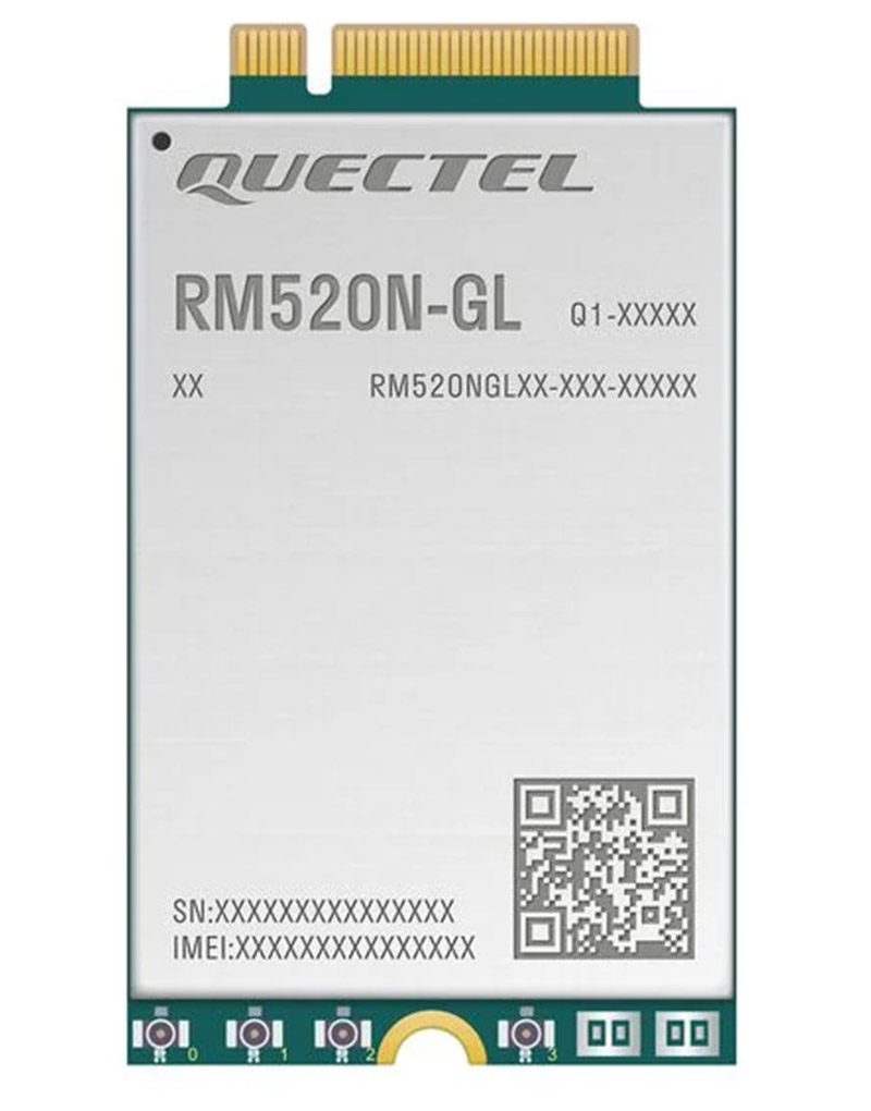Quectel RM520NGLAA-M20-PC15 M.2 Modem (5G/LTE, 900 Mbps (DL) / 550 Mbps (UL), Sub-6)